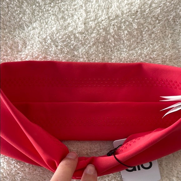 Alo Candy Red Performance Headband - Picture 3 of 4